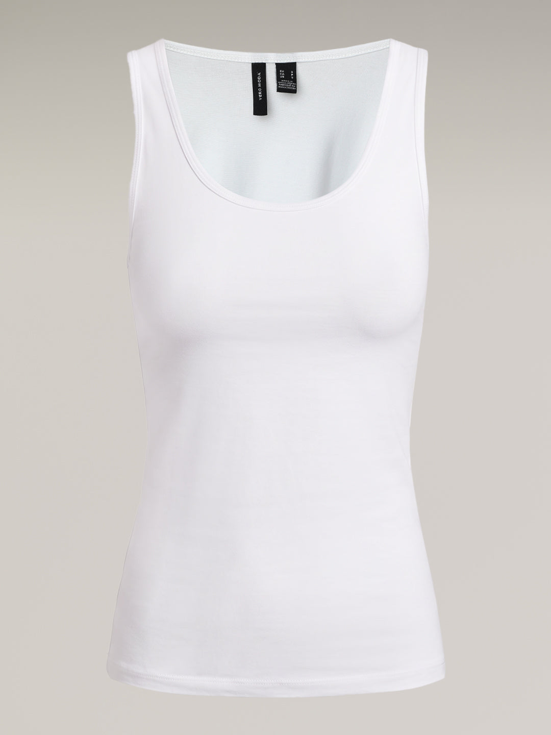 White Long Tank Top