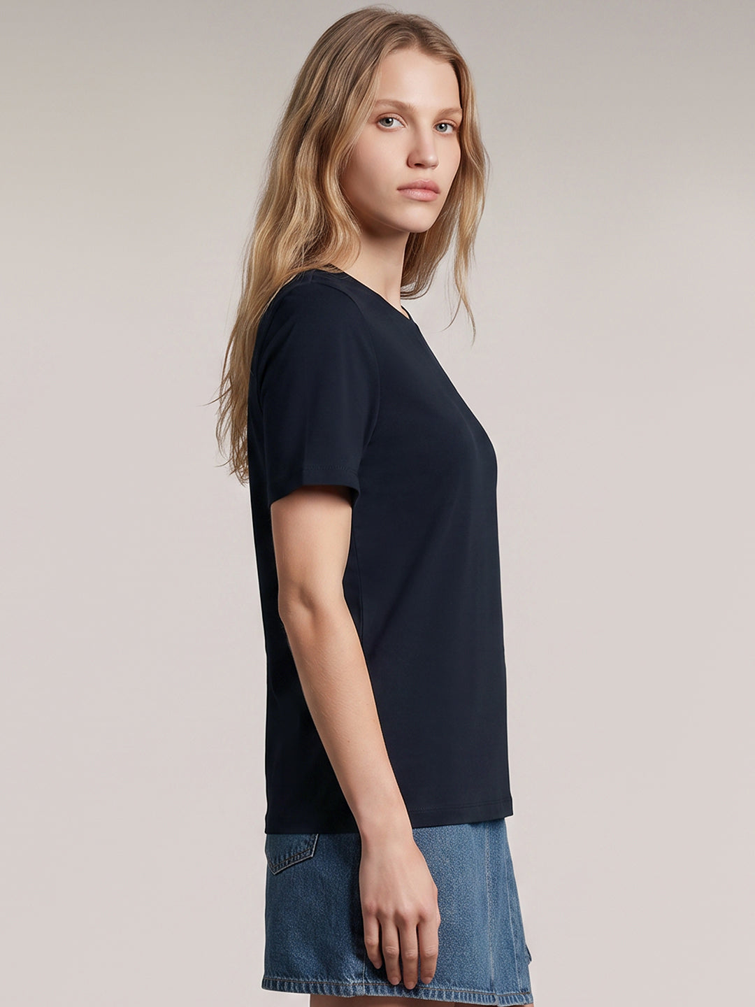Navy Blue Organic Cotton T-Shirt