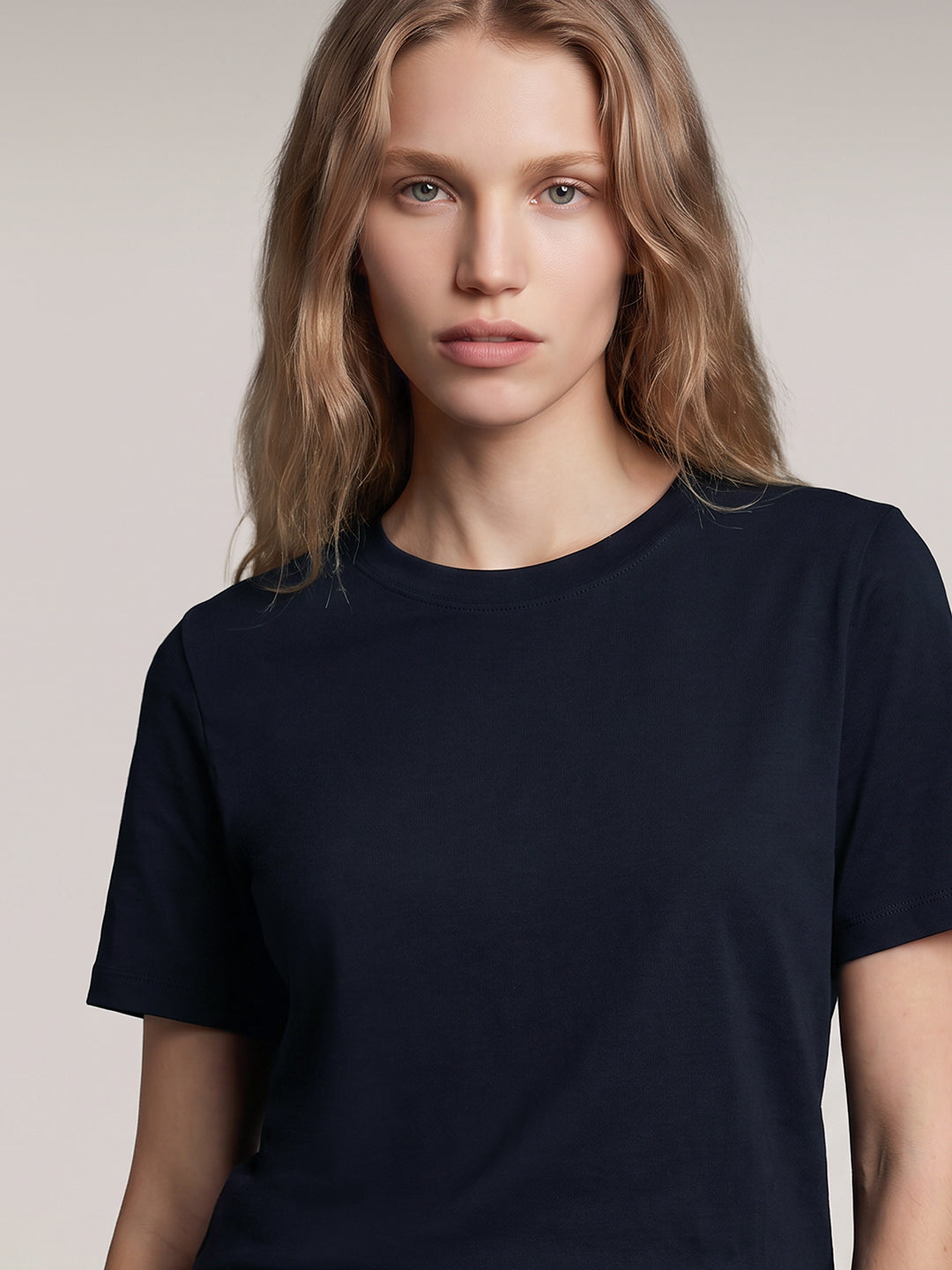 Navy Blue Organic Cotton T-Shirt