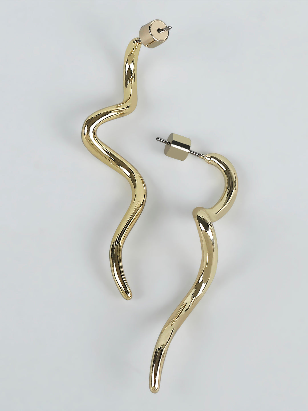 Golden Abstract Earrings