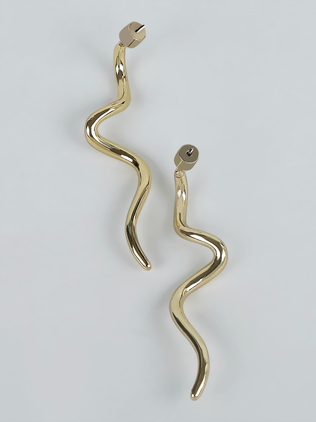 Golden Abstract Earrings