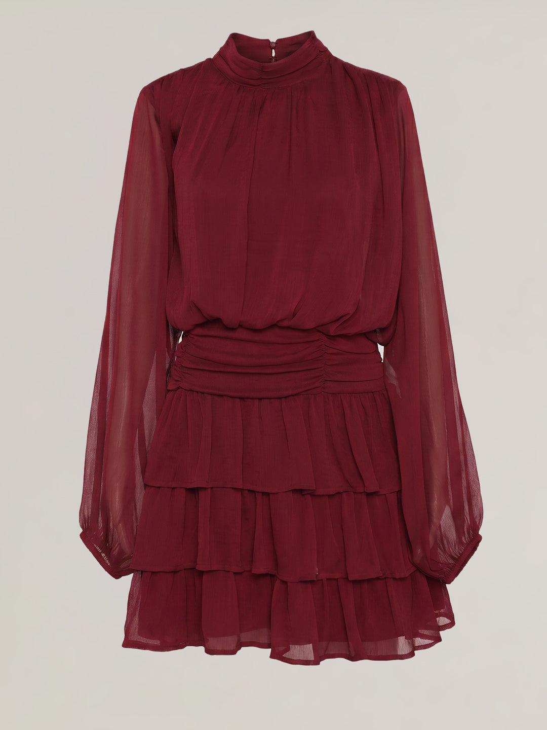 Dark Red Short Dress