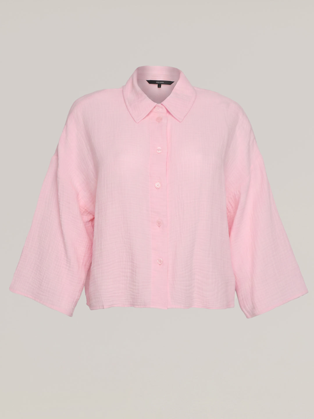 Light Pink Cropped Shirt