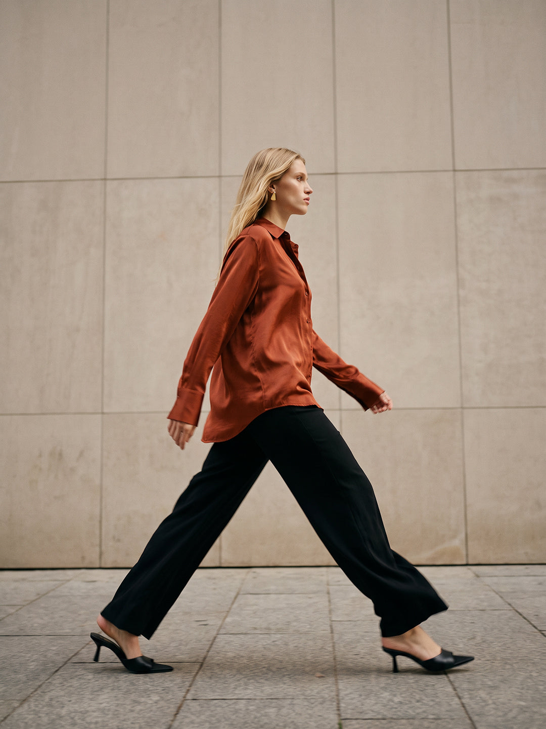 Rust Full Sleeves Shirt