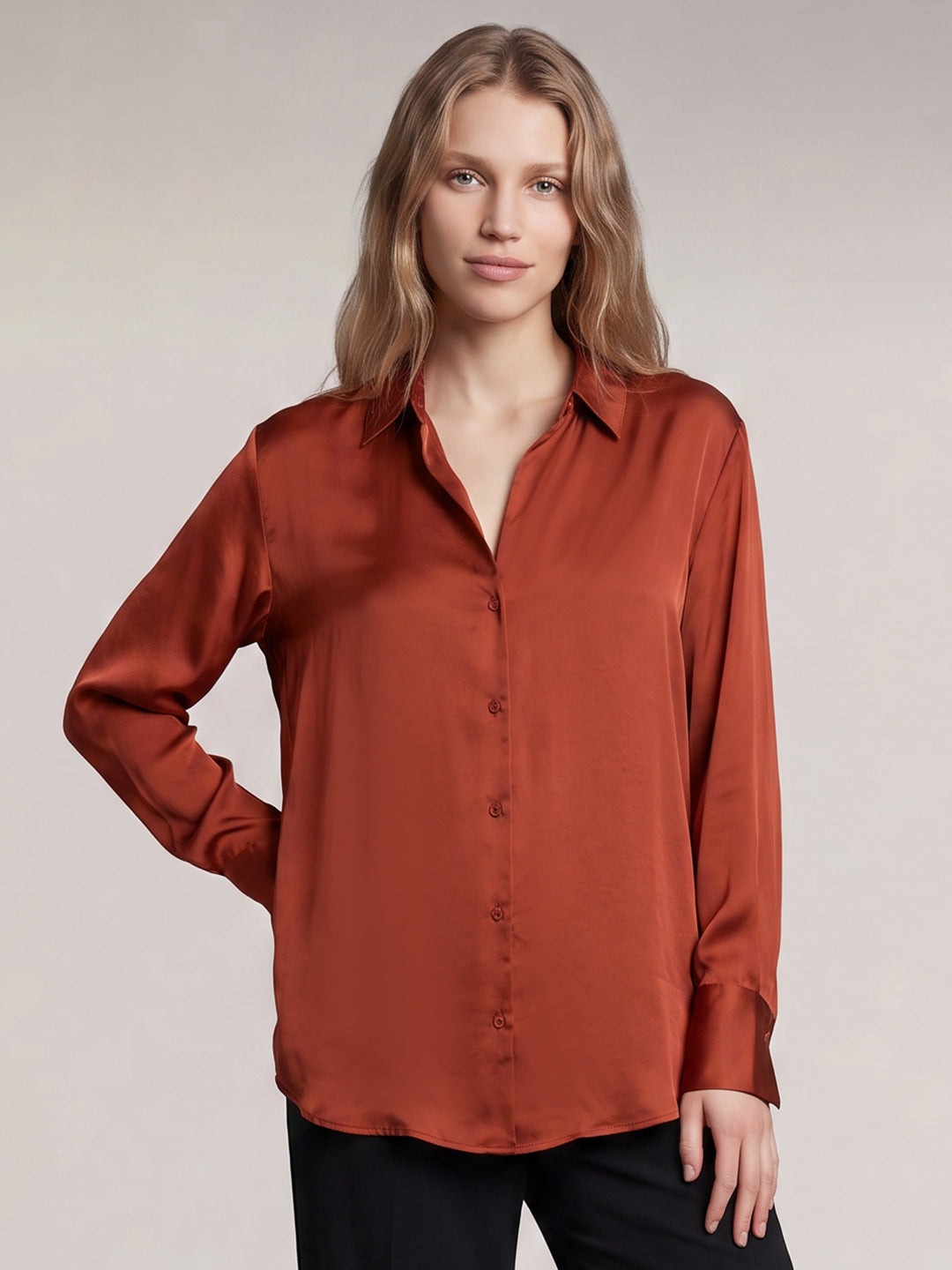 Rust Full Sleeves Shirt