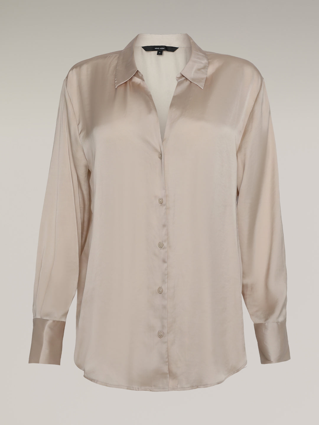 Beige Full Sleeves Shirt