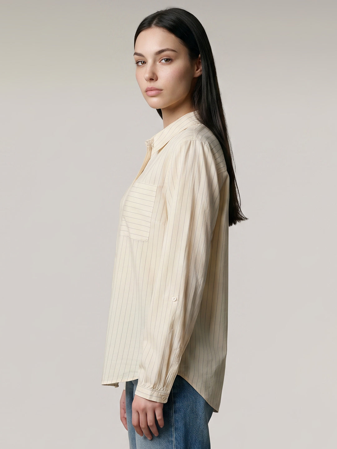 Beige Printed Shirt