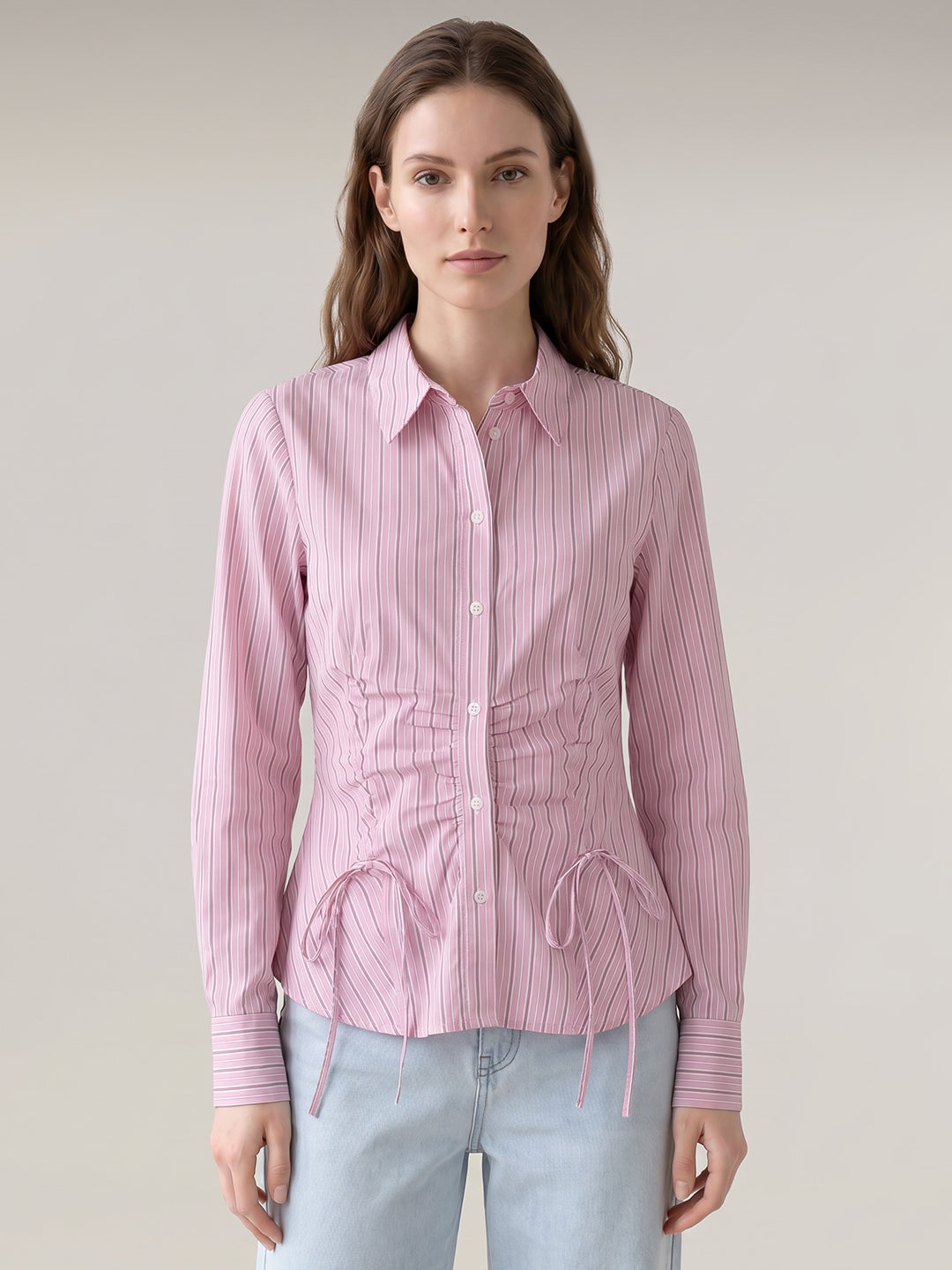 Pink Striped Shirt