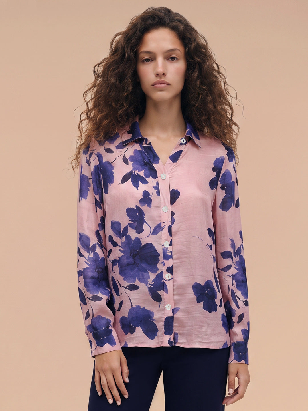 Pink Floral Shirt