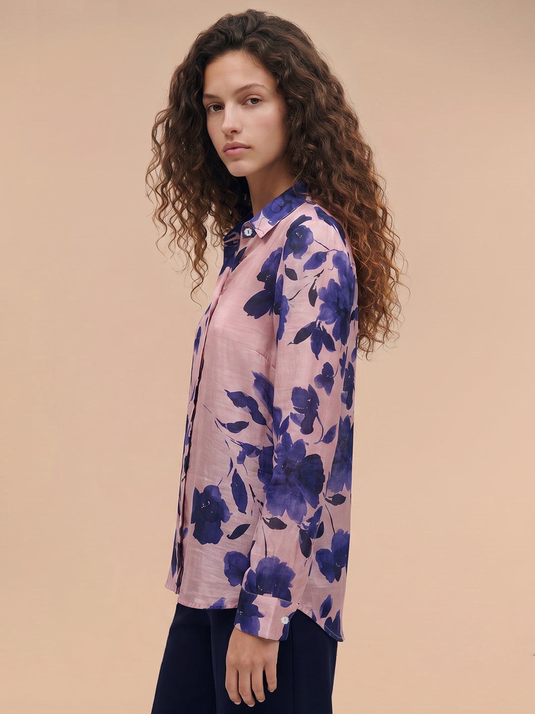 Pink Floral Shirt
