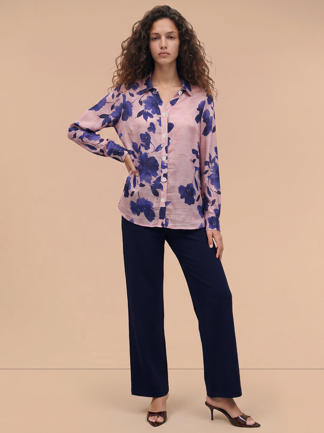 Pink Floral Shirt