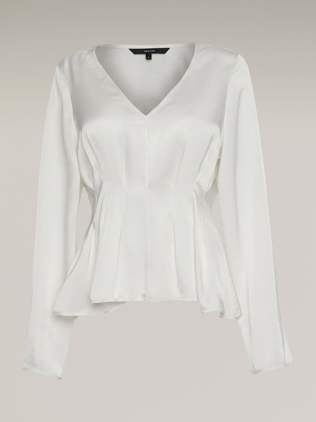 White V-Neck Top