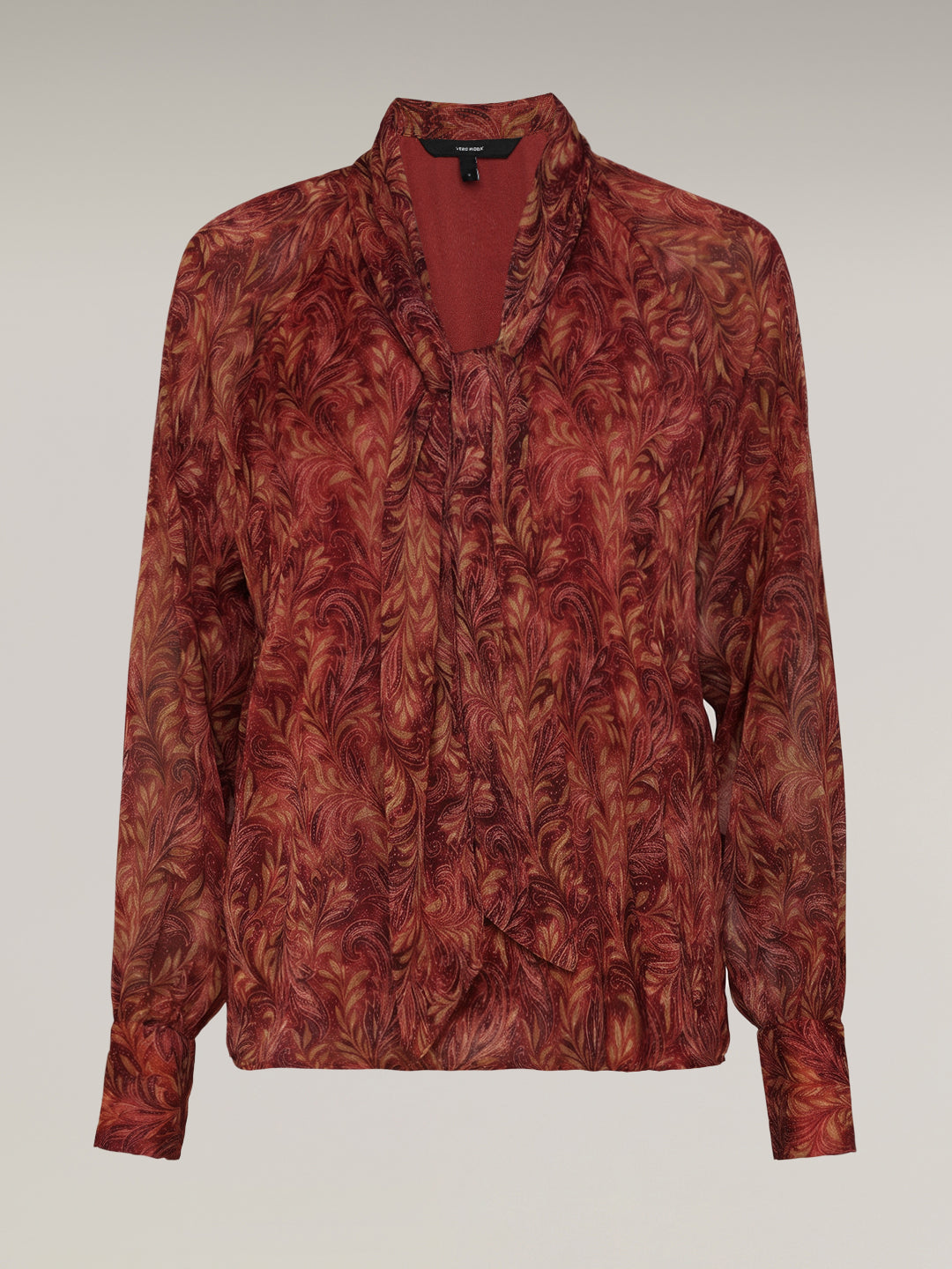 Printed V-Neck Top