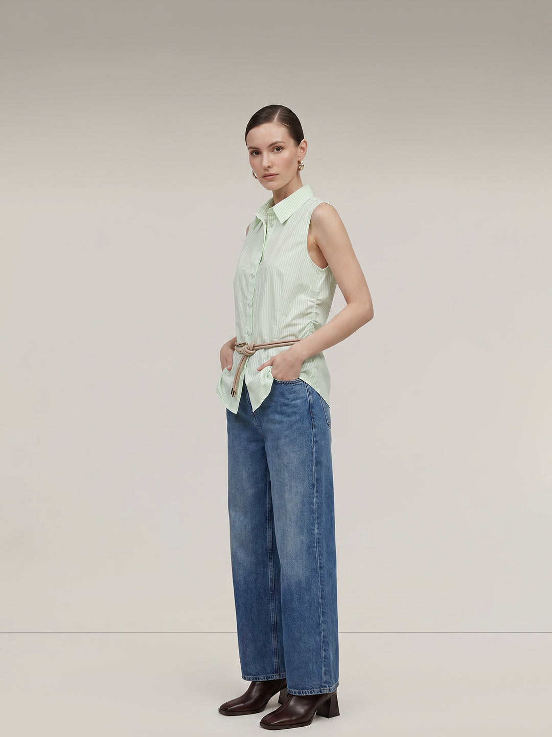 Light Blue Mid Rise Bootcut Jeans