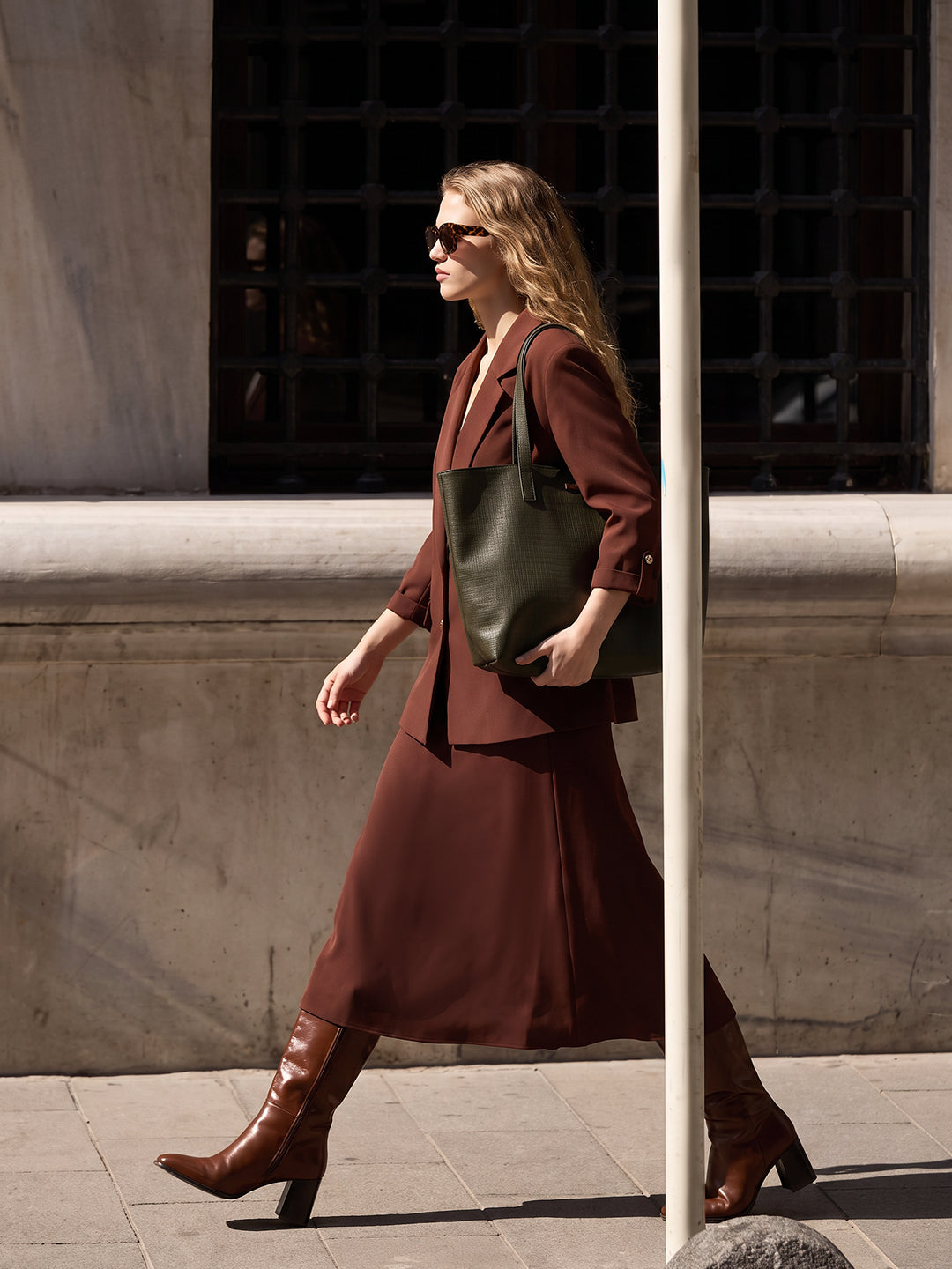 Dark Brown Mid Rise Culottes