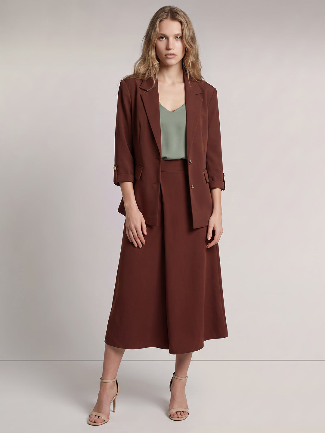 Dark Brown Tailored Blazer