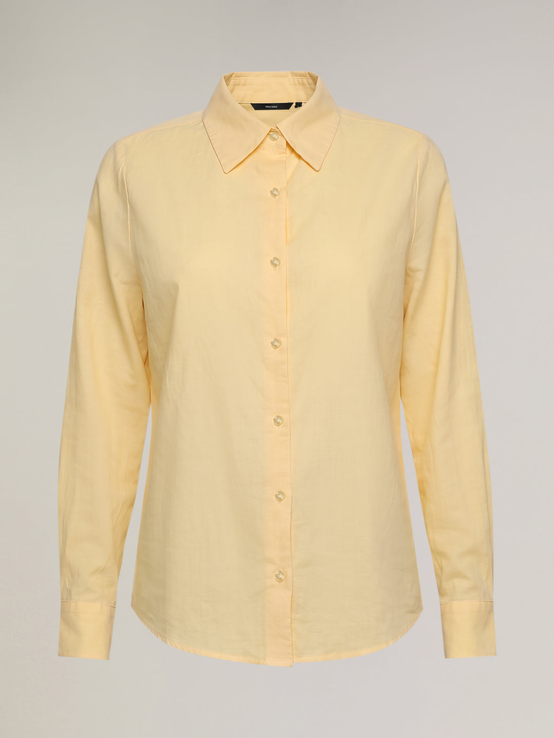Yellow Linen Blend Shirt