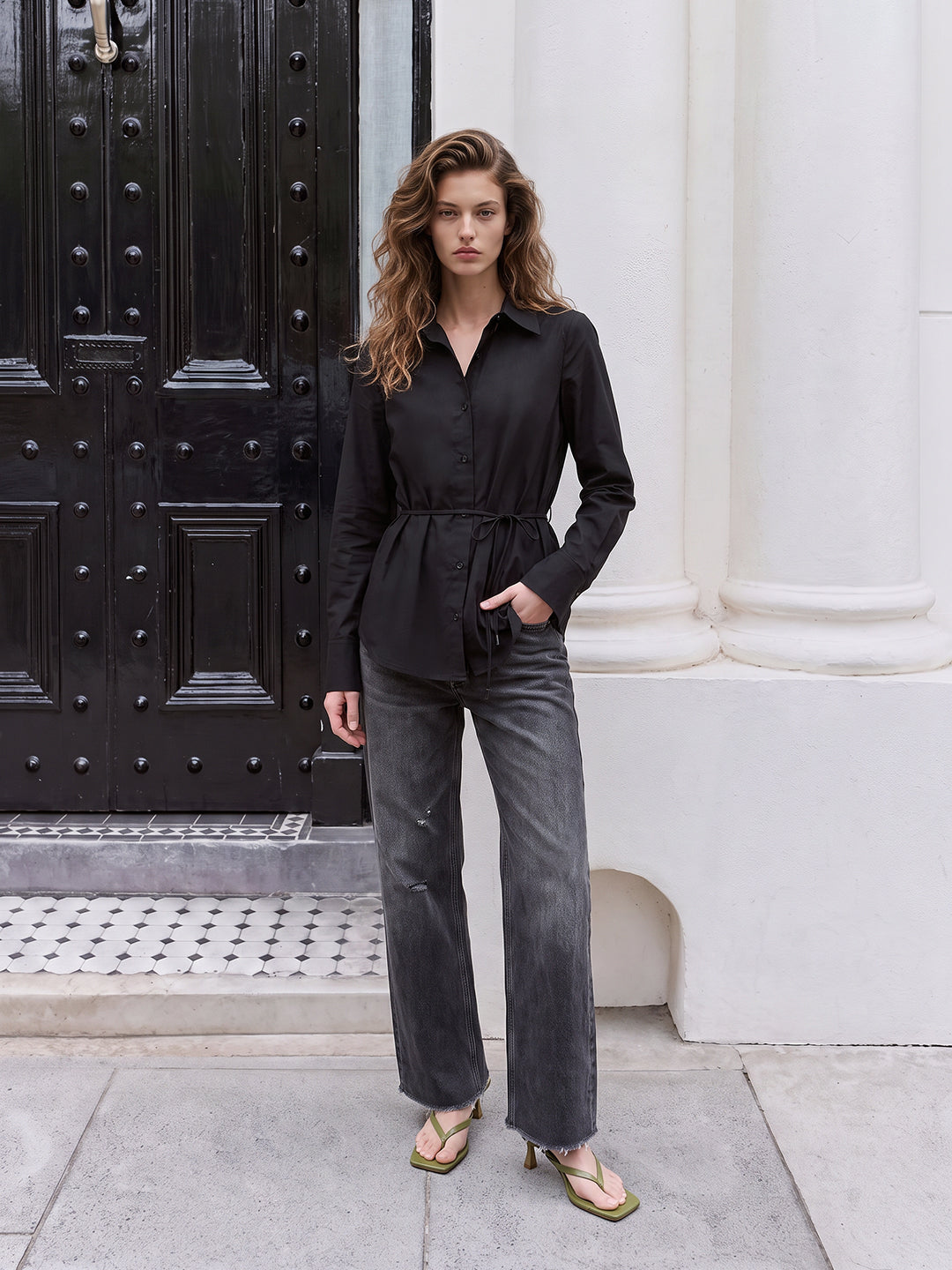 Black Cotton Shirt