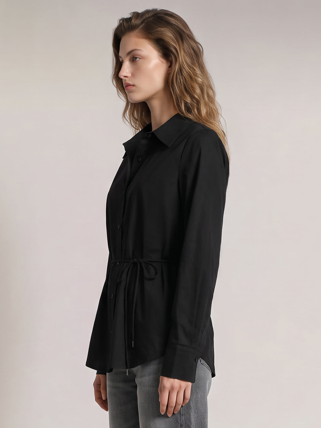 Black Cotton Shirt
