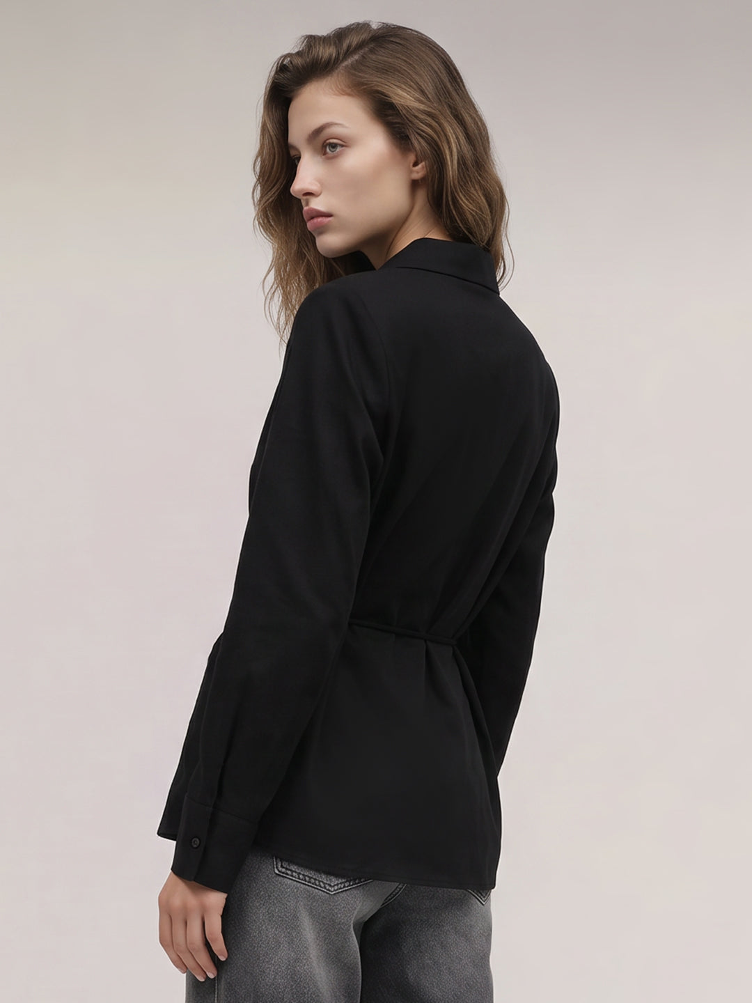 Black Cotton Shirt