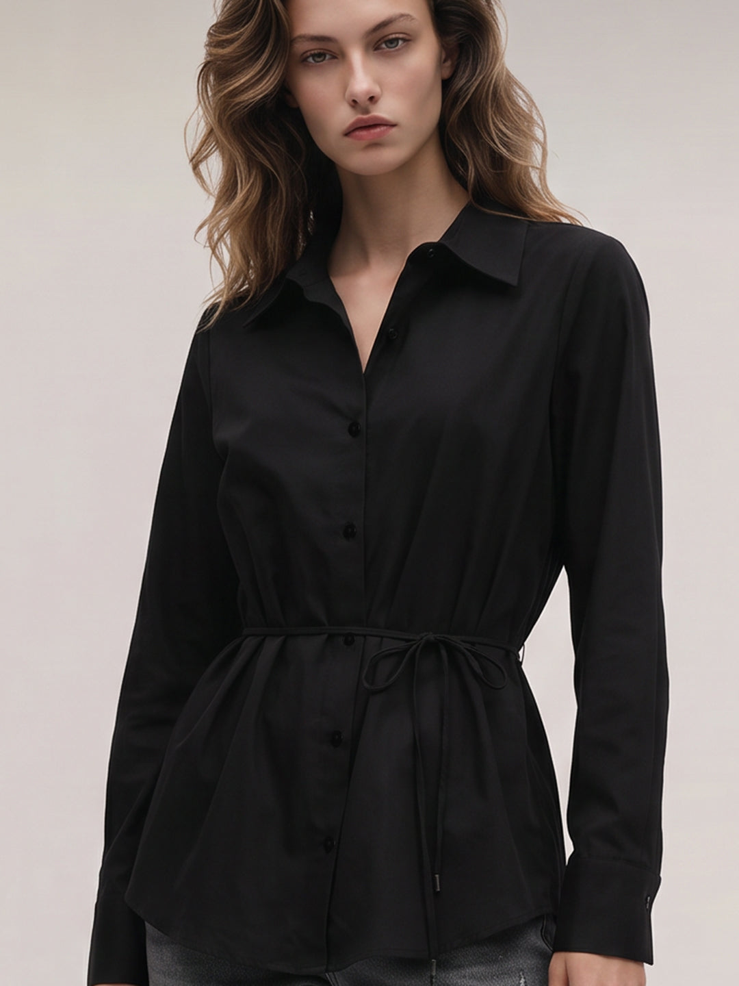 Black Cotton Shirt