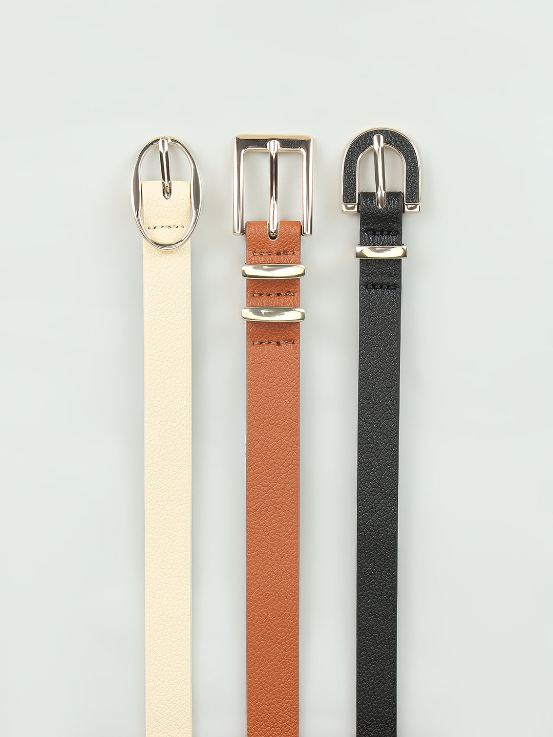 Grey Pack of 3 Belts