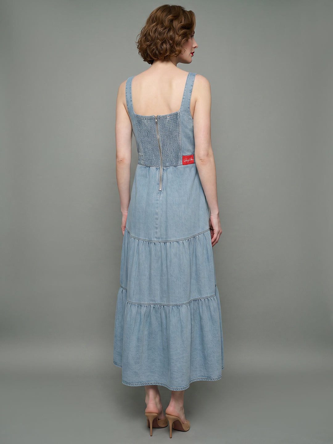 VERO MODA X Marilyn Monroe Denim Midi Dress