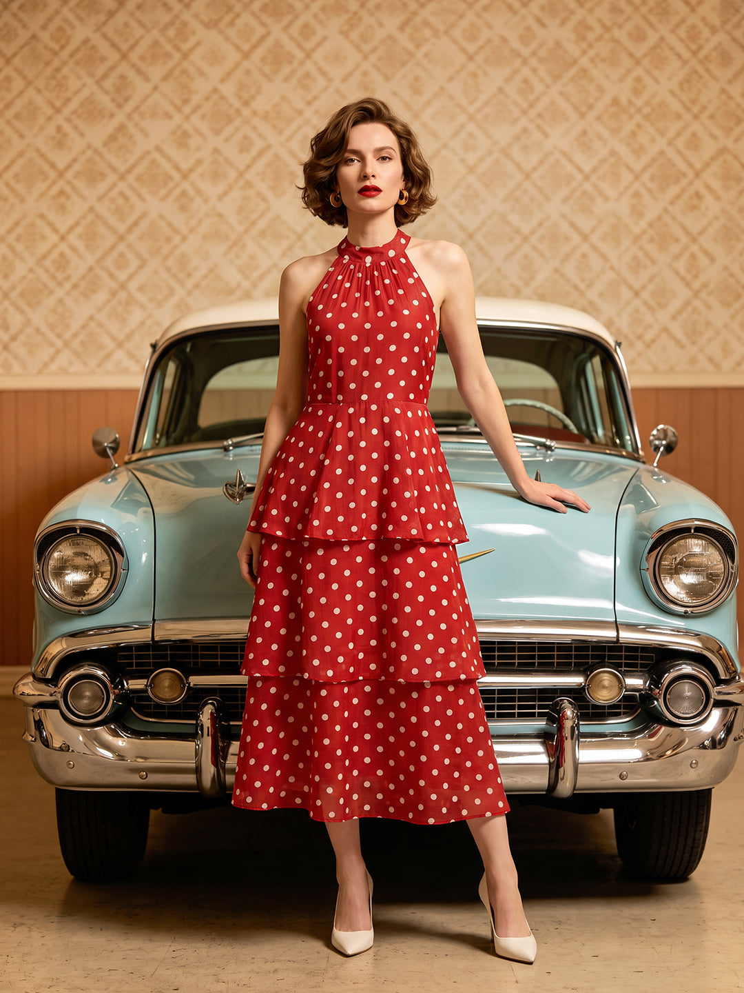 VERO MODA X Marilyn Monroe Polka Dot Dress