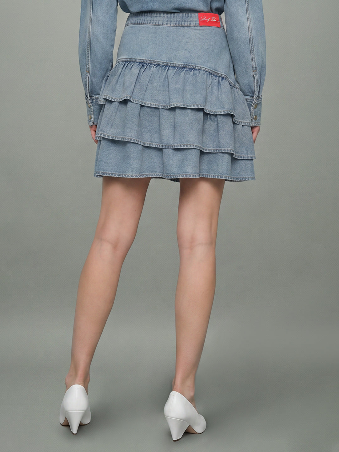 VERO MODA X Marilyn Monroe Denim Mini Skirt