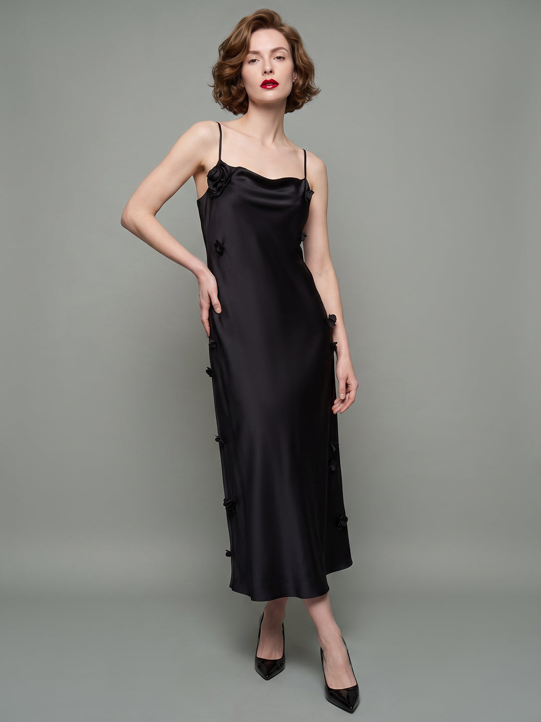 VERO MODA X Marilyn Monroe Satin Slip Dress