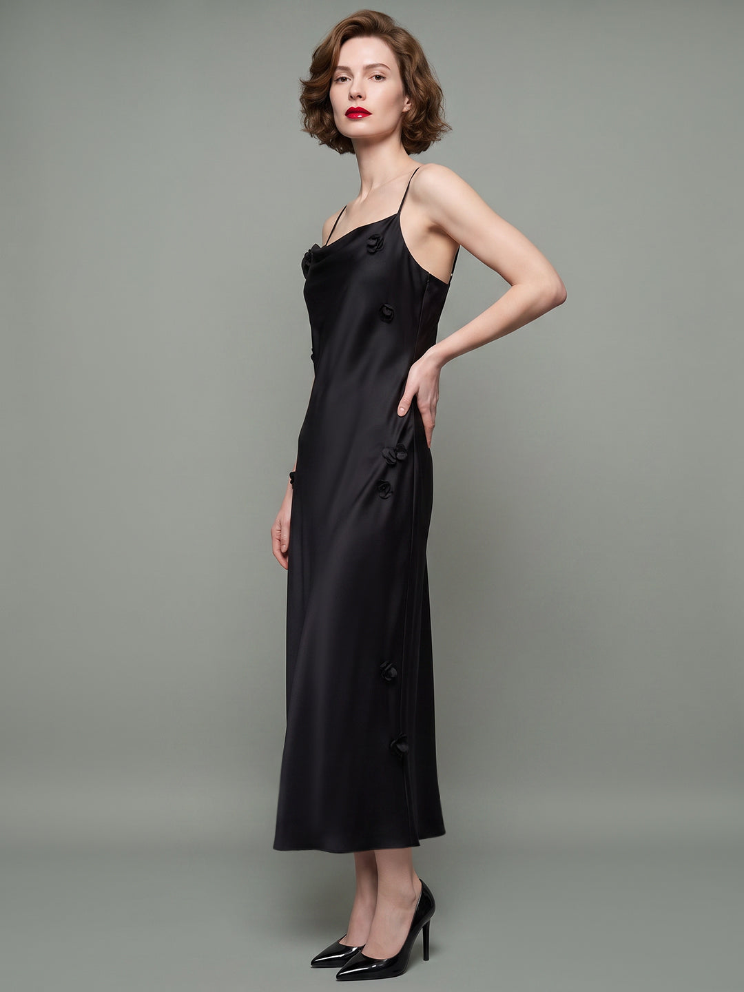 VERO MODA X Marilyn Monroe Satin Slip Dress