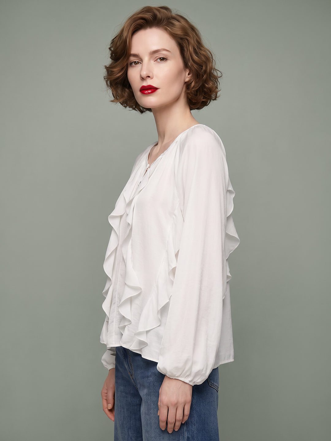 VERO MODA X Marilyn Monroe Ruffle Detail Top