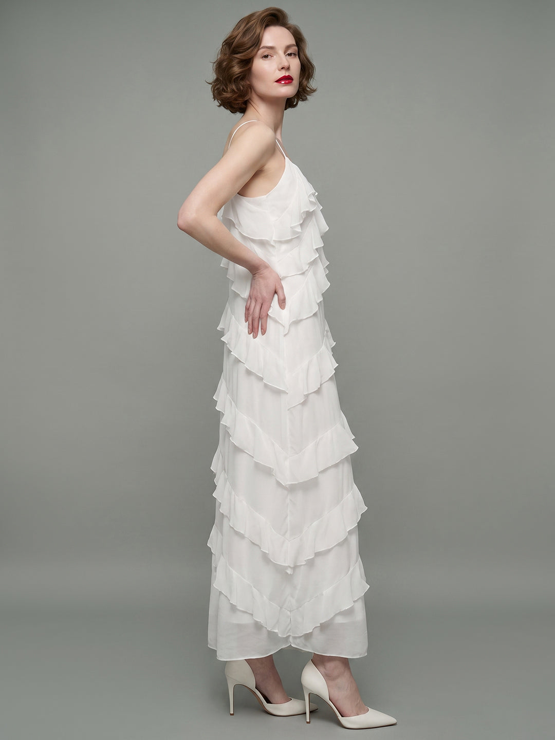VERO MODA X Marilyn Monroe Ruffle Trim Dress