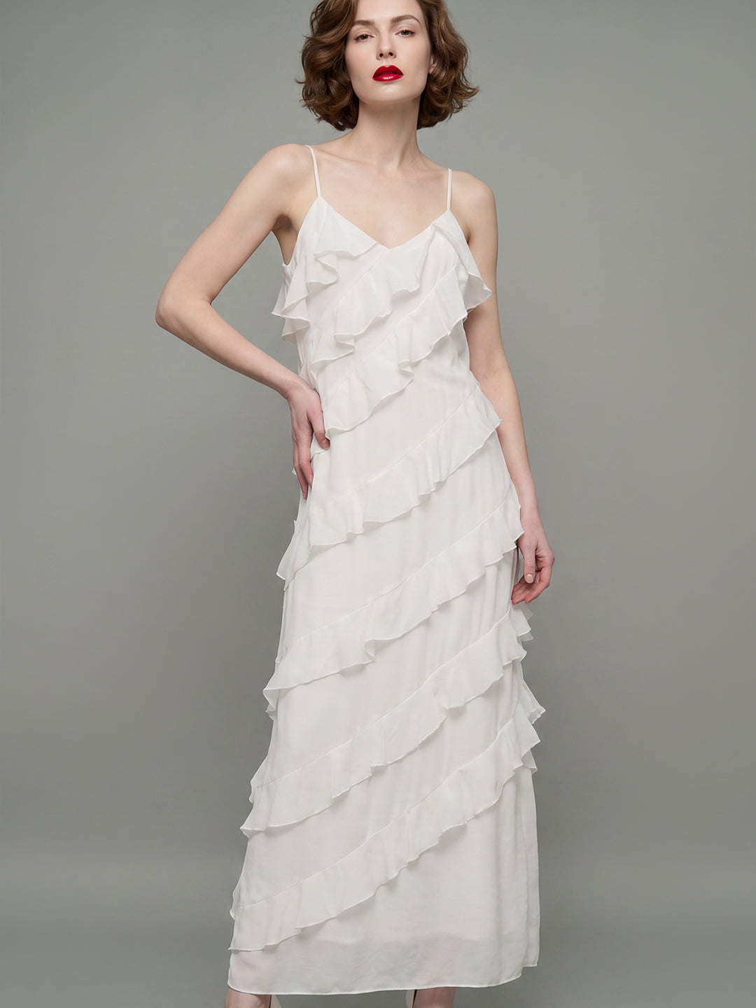 VERO MODA X Marilyn Monroe Ruffle Trim Dress