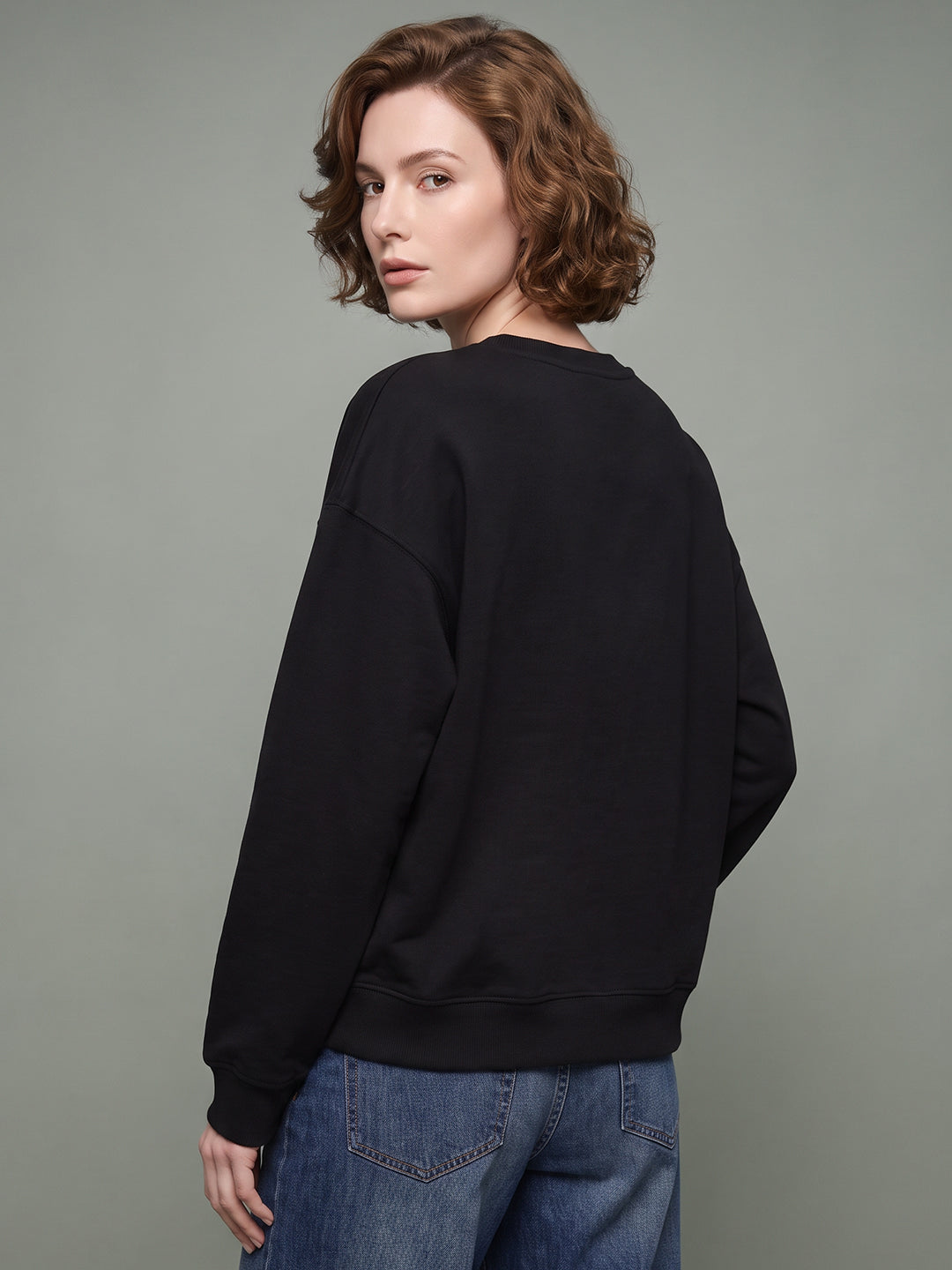 VERO MODA X Marilyn Monroe Black Printed Sweatshirt