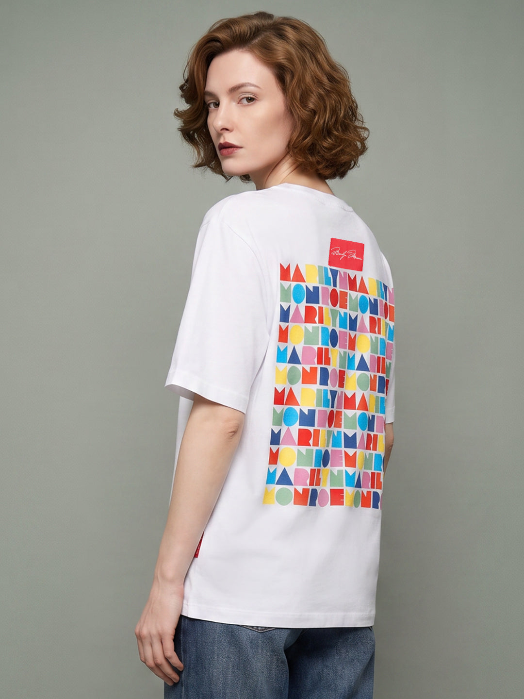 VERO MODA X Marilyn Monroe White Printed T-shirt