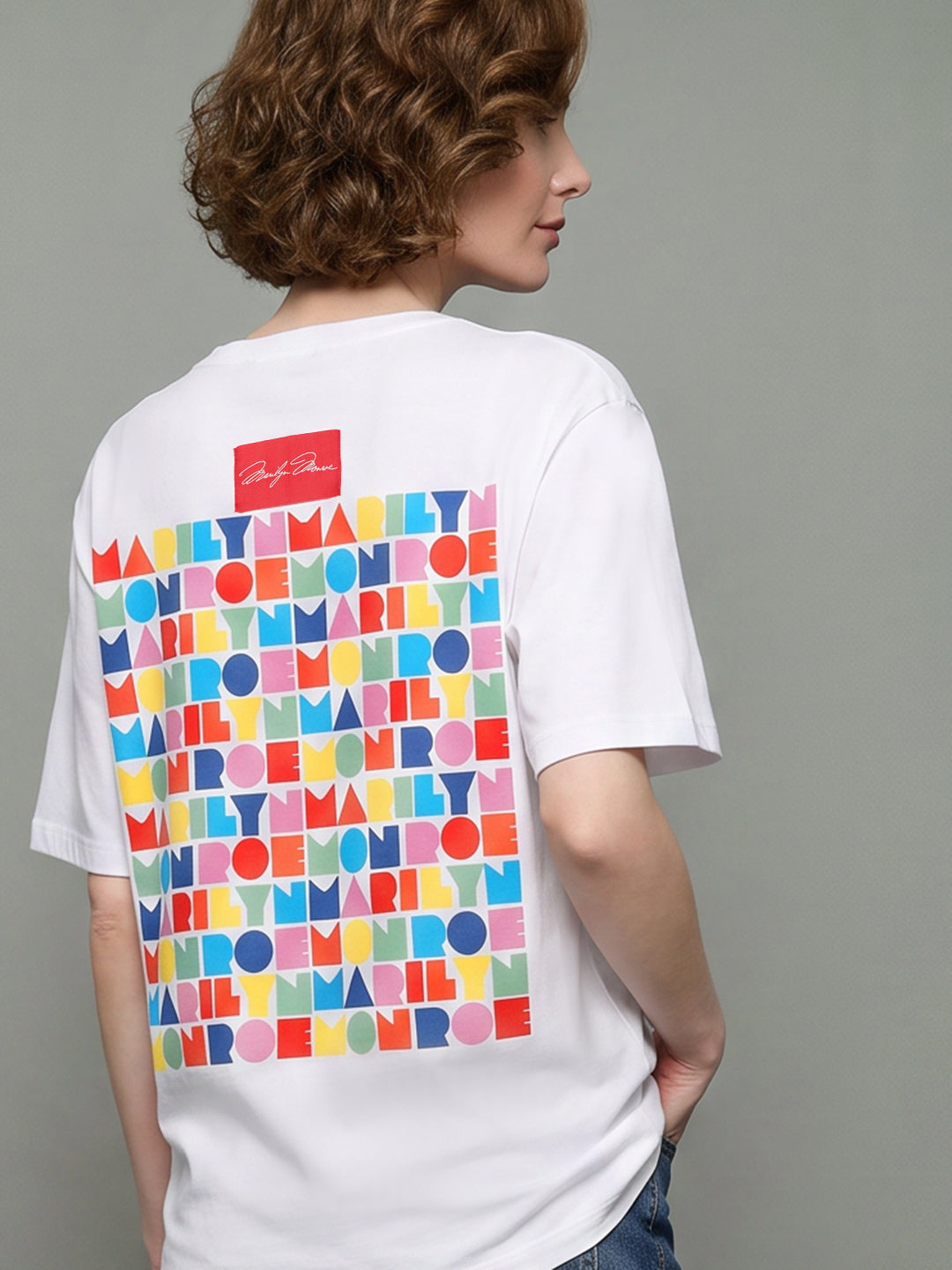 VERO MODA X Marilyn Monroe White Printed T-shirt