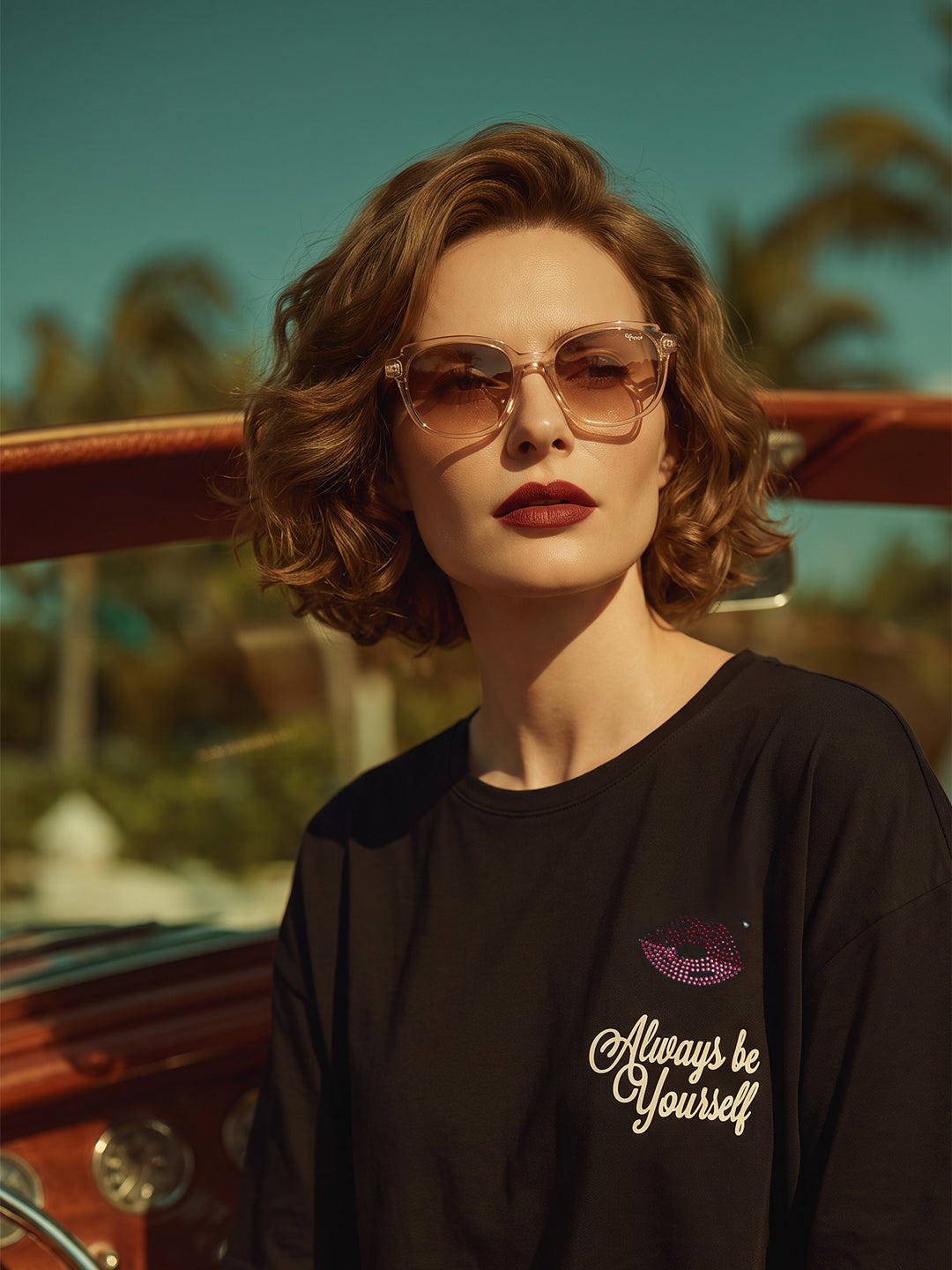 VERO MODA X Marilyn Monroe Black Printed T-shirt
