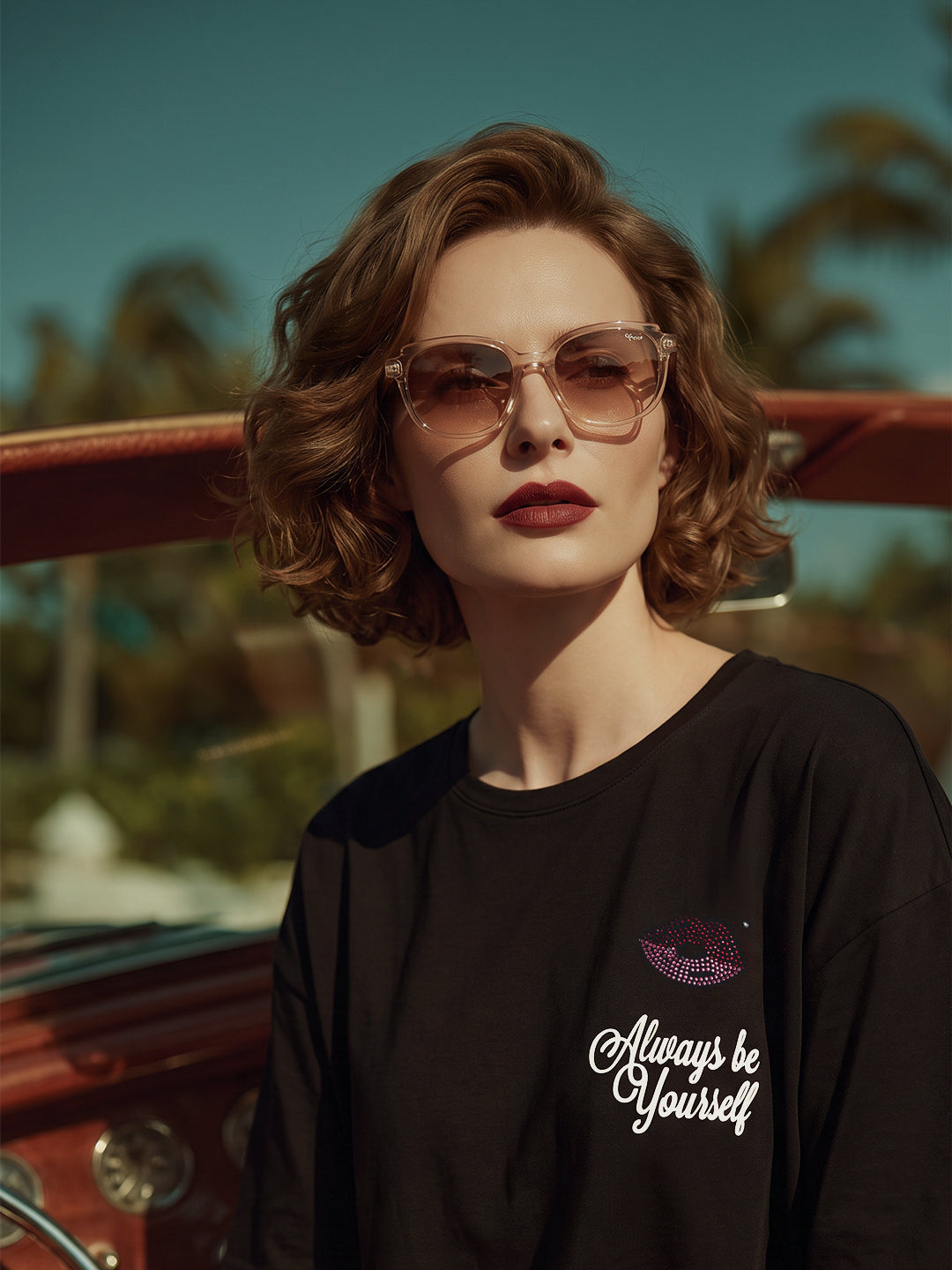 VERO MODA X Marilyn Monroe Black Printed T-shirt