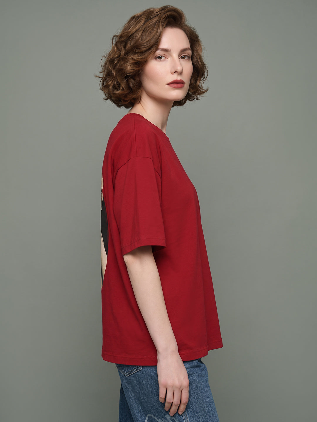 VERO MODA X Marilyn Monroe Red Printed Sweatshirt