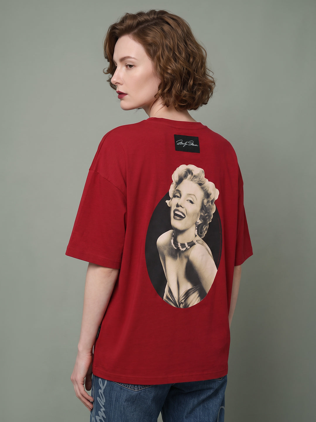 VERO MODA X Marilyn Monroe Red Printed Sweatshirt