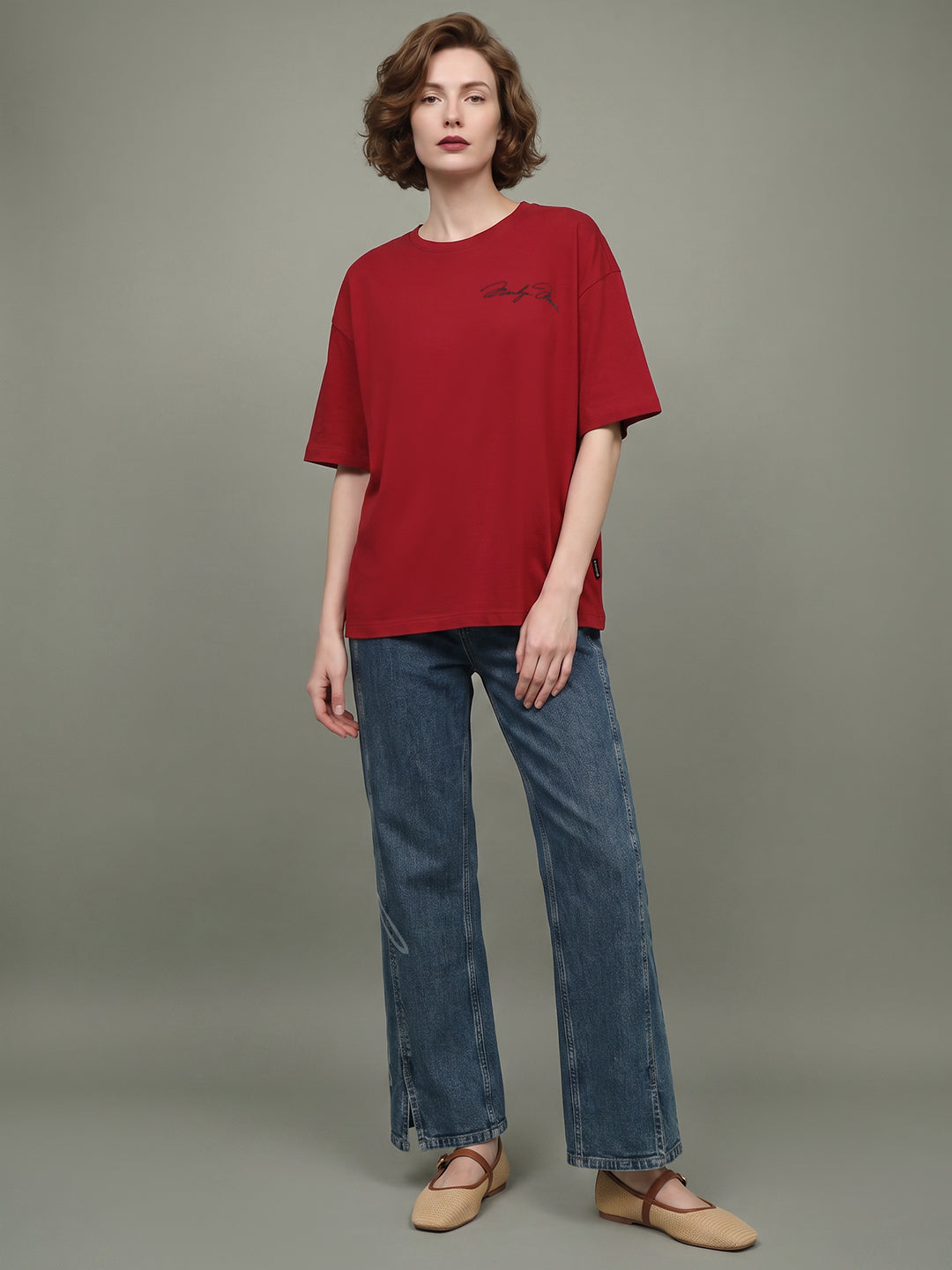 VERO MODA X Marilyn Monroe Red Printed Sweatshirt
