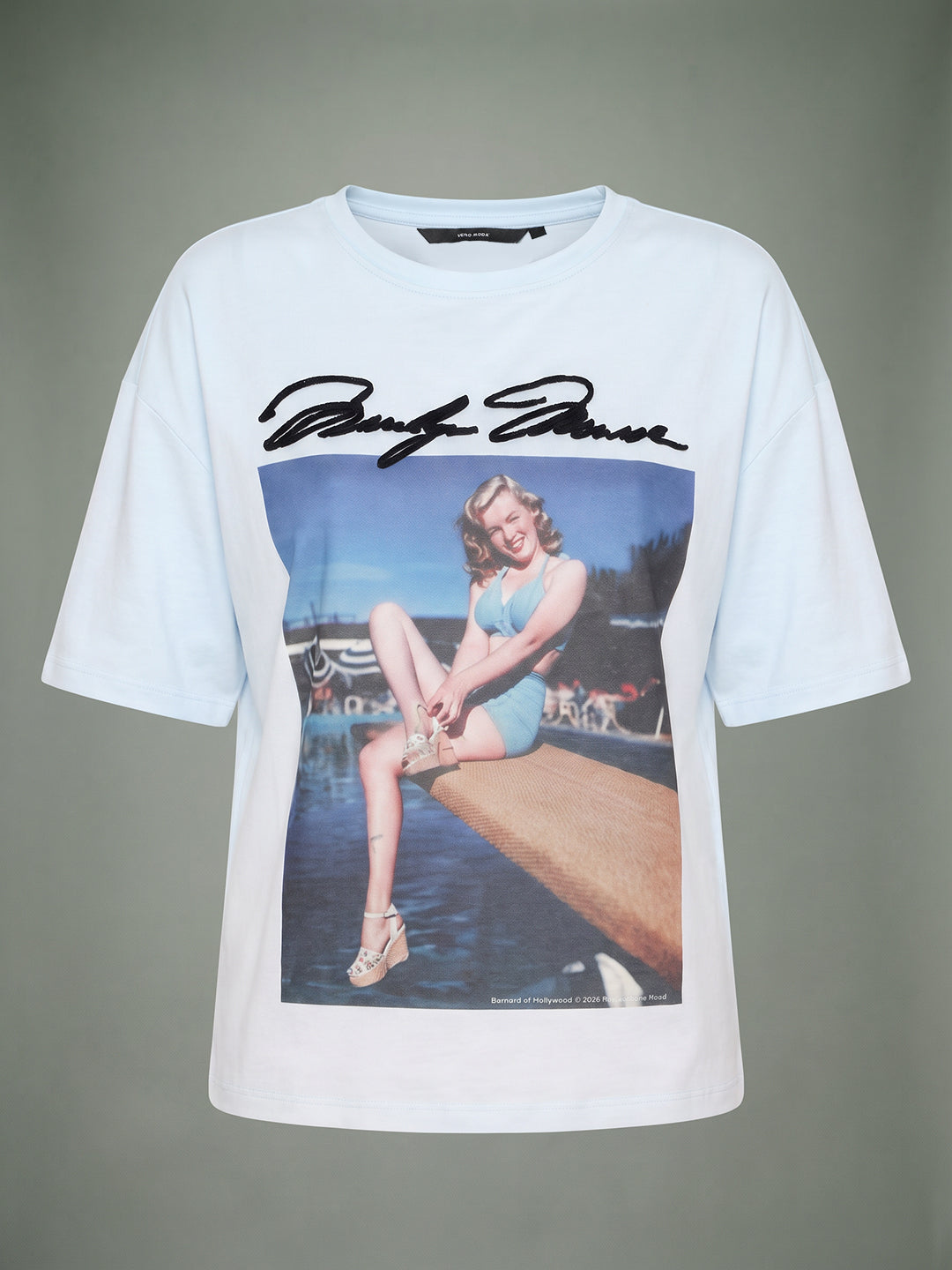 VERO MODA X Marilyn Monroe Blue Printed T-shirt