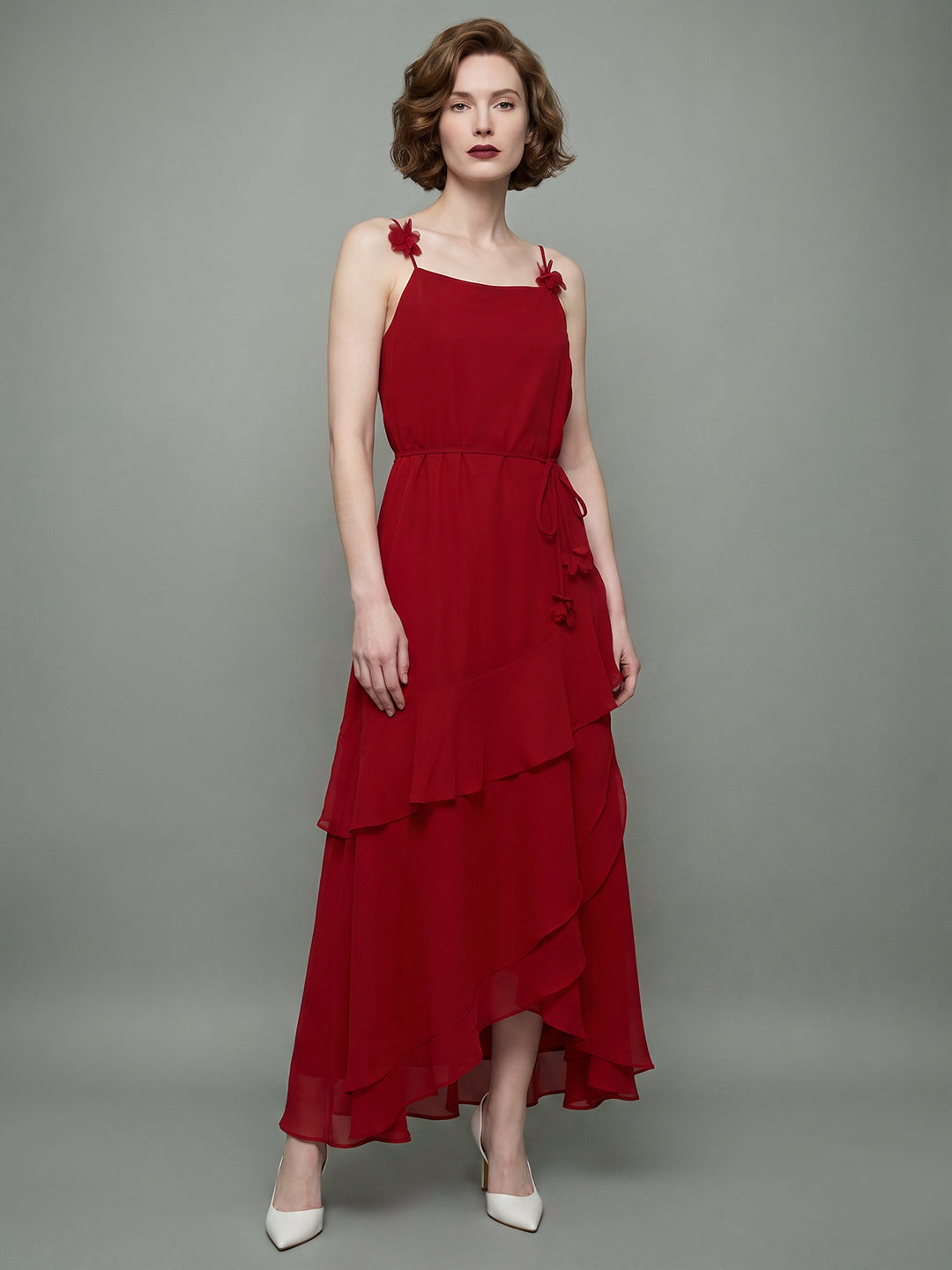 VERO MODA X Marilyn Monroe Red Midi Dress