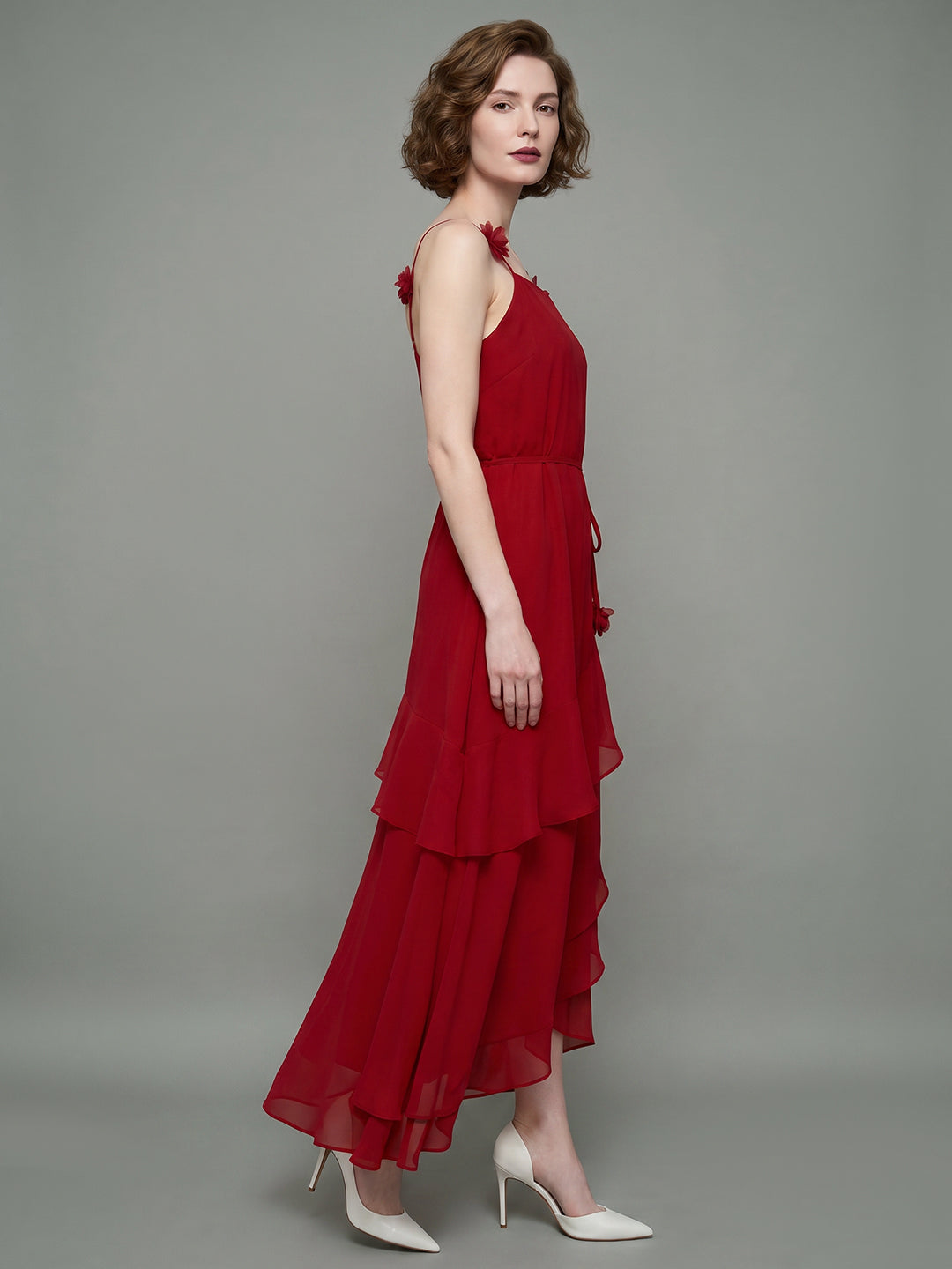 VERO MODA X Marilyn Monroe Red Midi Dress