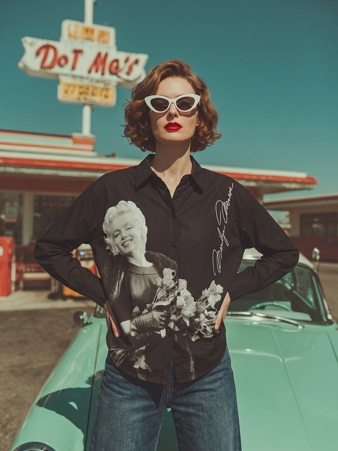 VERO MODA X Marilyn Monroe Printed Shirt