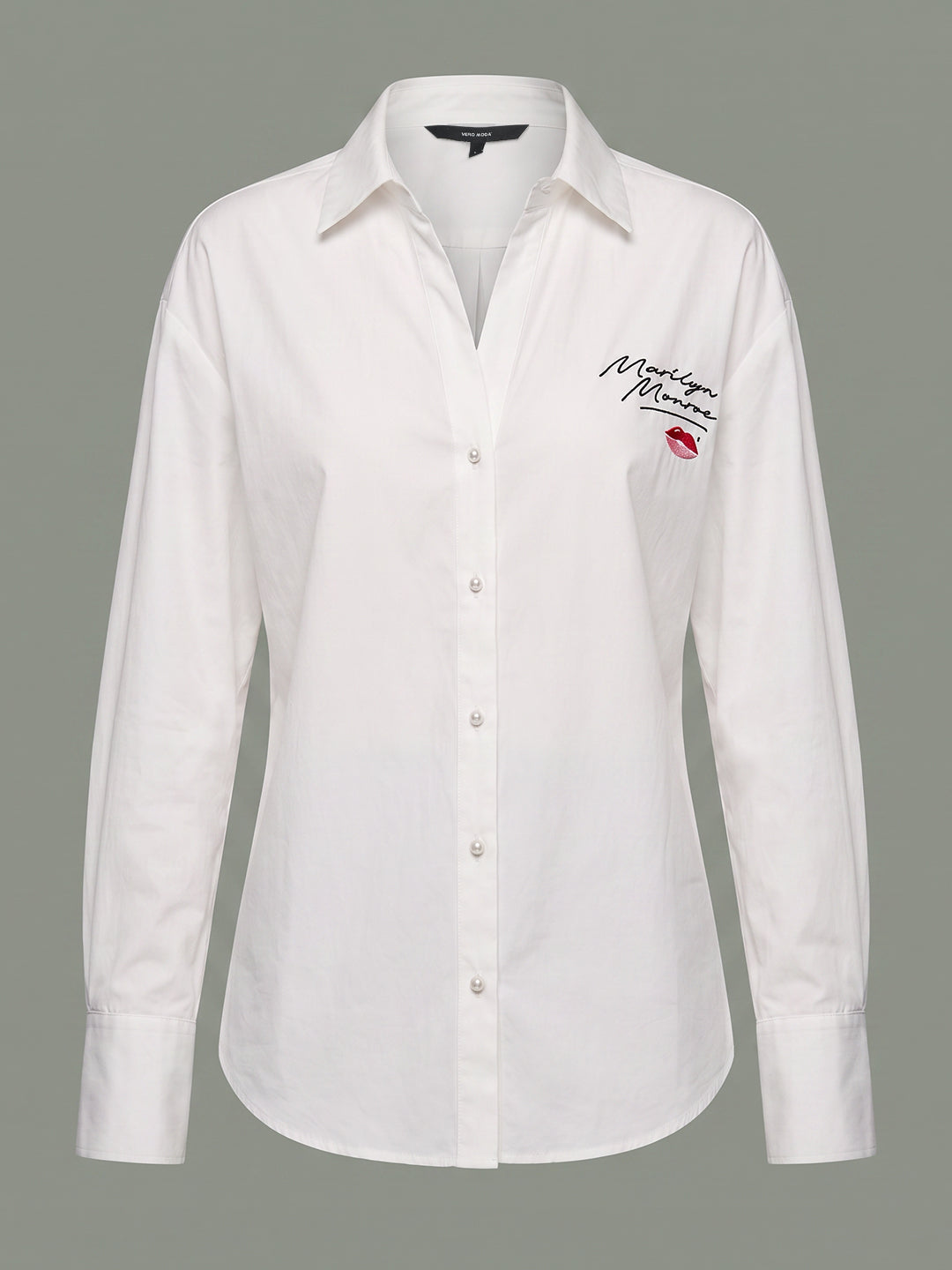 VERO MODA X Marilyn Monroe  Off-White Printed Shirt