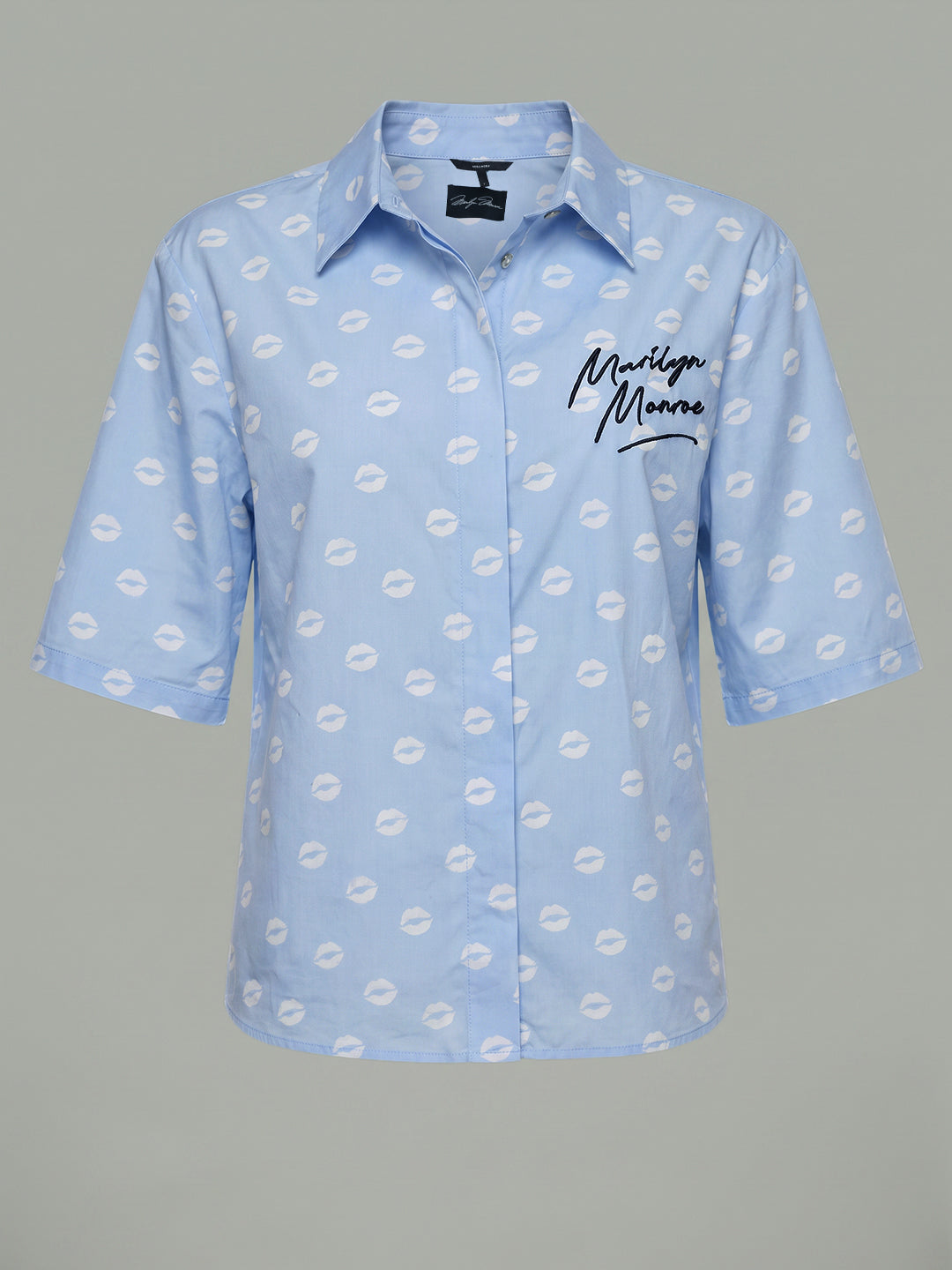 VERO MODA X Marilyn Monroe Blue Printed Shirt