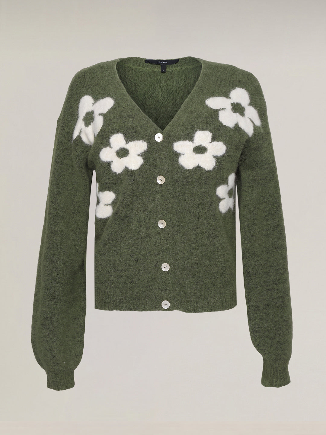 Green Floral Cardigan