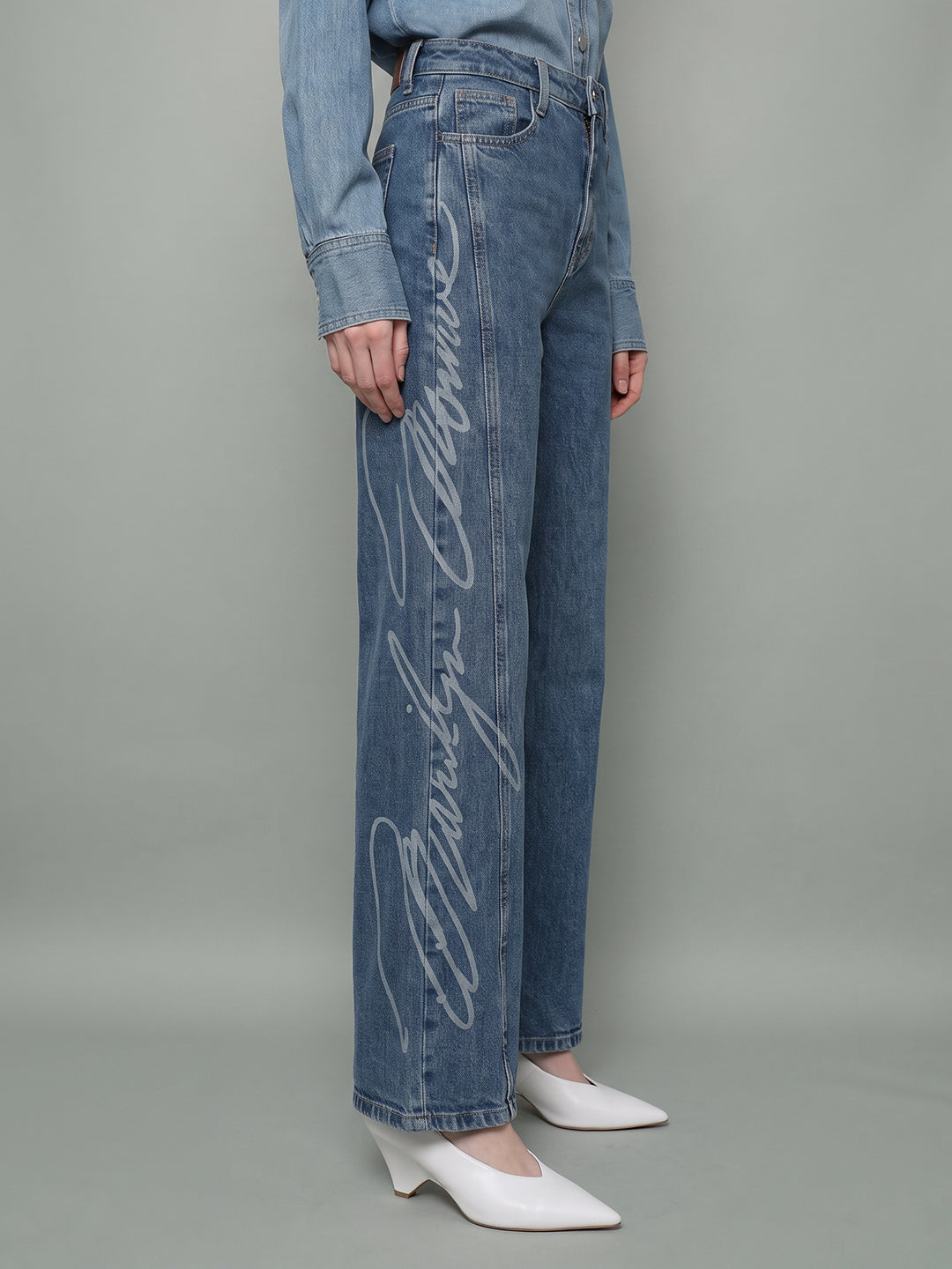 VERO MODA X Marilyn Monroe Printed Wide Leg Jeans